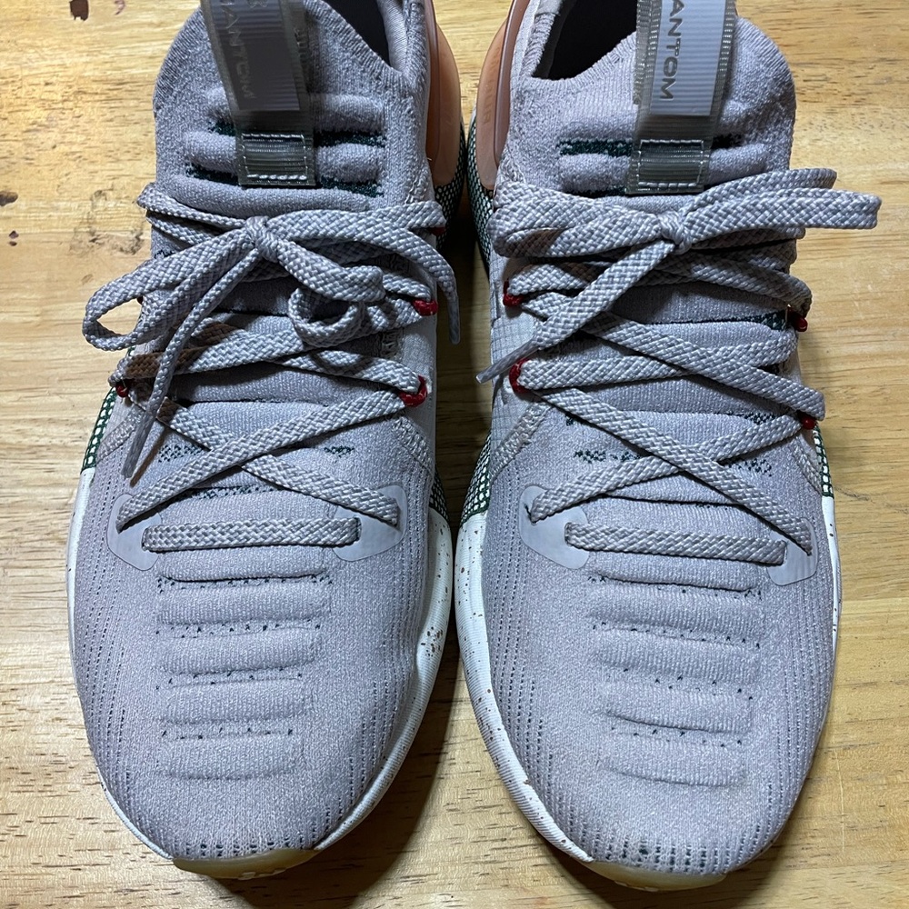 Under Armour Gray and Green Men's Sneakers